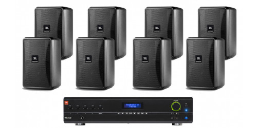 Комплект акустики 8 настінних динаміків JBL Control 25-1 Bluetooth | 8х30Вт